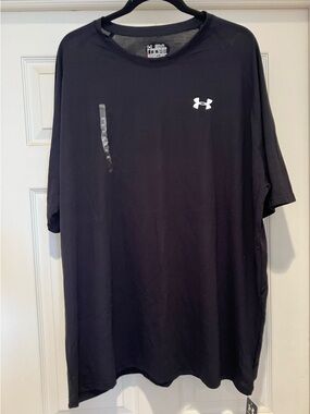 Under Armour HeatGear Performance Tech Tee - SS - Loose Fit - 3XL - Black